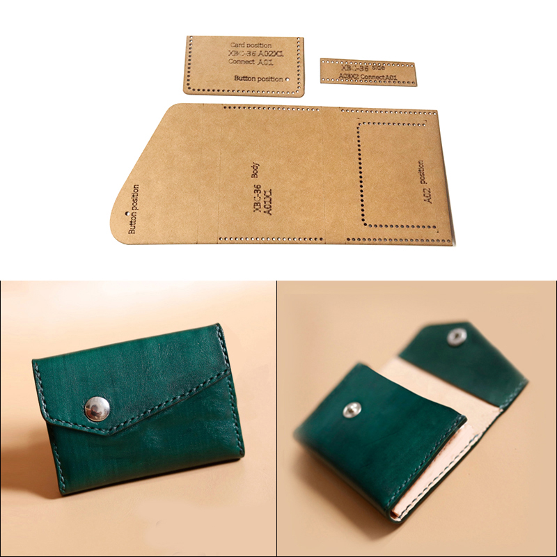 Leatherwork Patterns - Handmade DIY Kraft Paper Sewing Template,