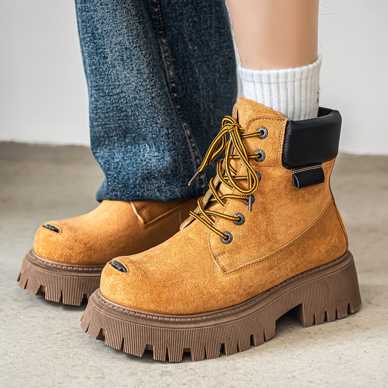 For Leather Work - Classic High Top Boots Outdoor Leather