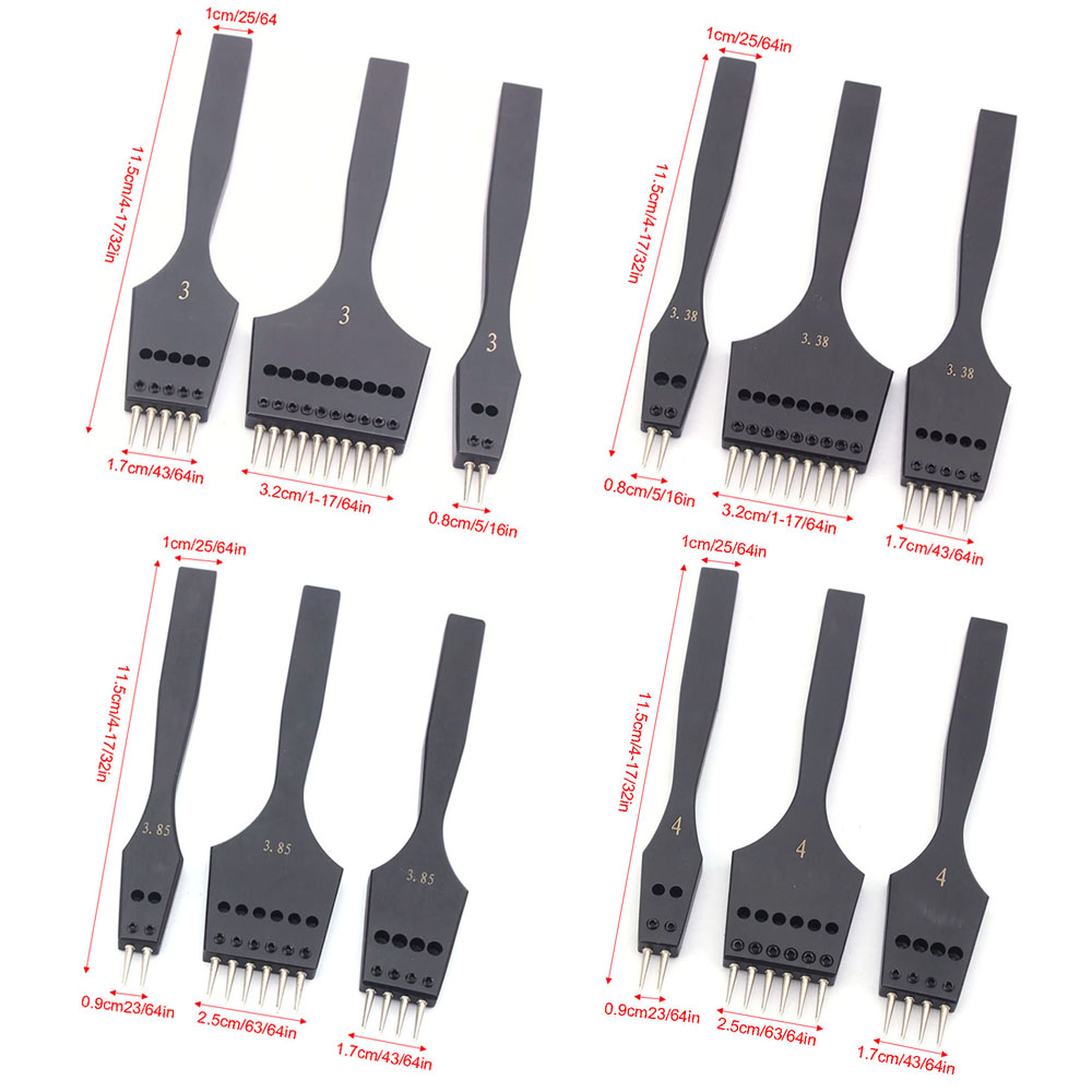 Leatherwork Punching Tool - 1Set Leather Punching Tools Replaceable And