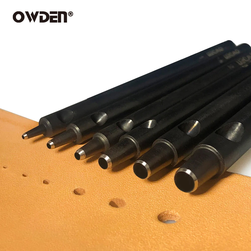 Leatherwork Punching Tool - OWDEN 1-5mm 6Pcs Leather Hollow Puncher