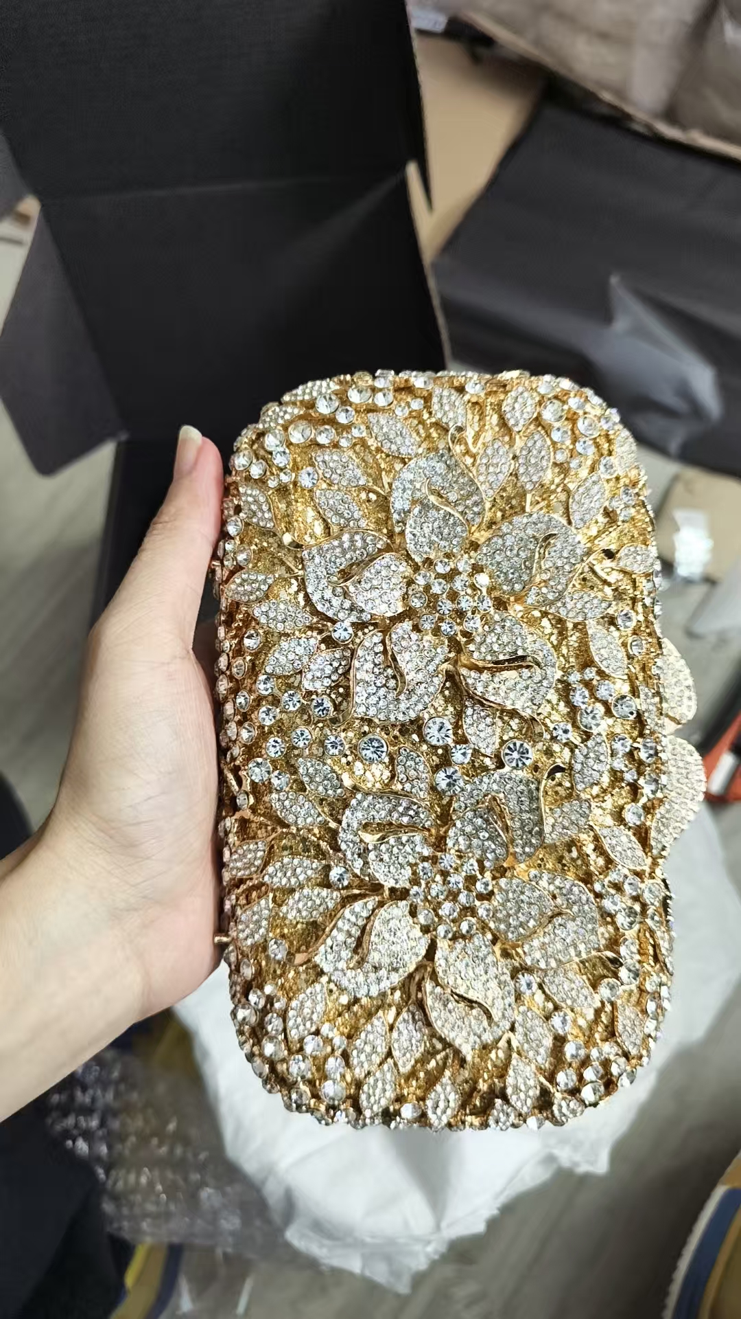 New Rhinestone Clutch Purse Wo - Leatherwork Wallet 评论和价格