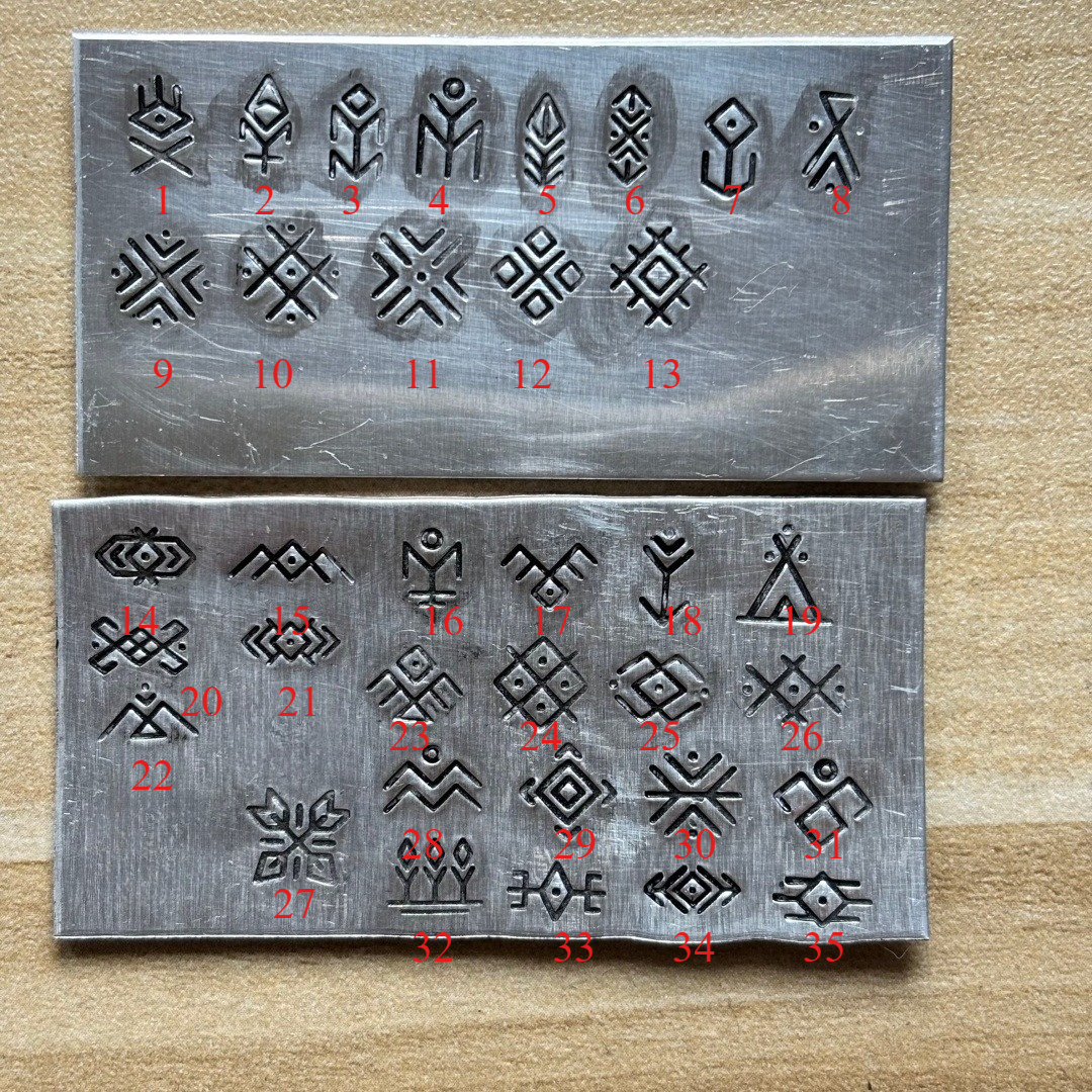 NO.1-NO.18 Vintage Symbol Logo - Leatherwork Patterns 评论和价格
