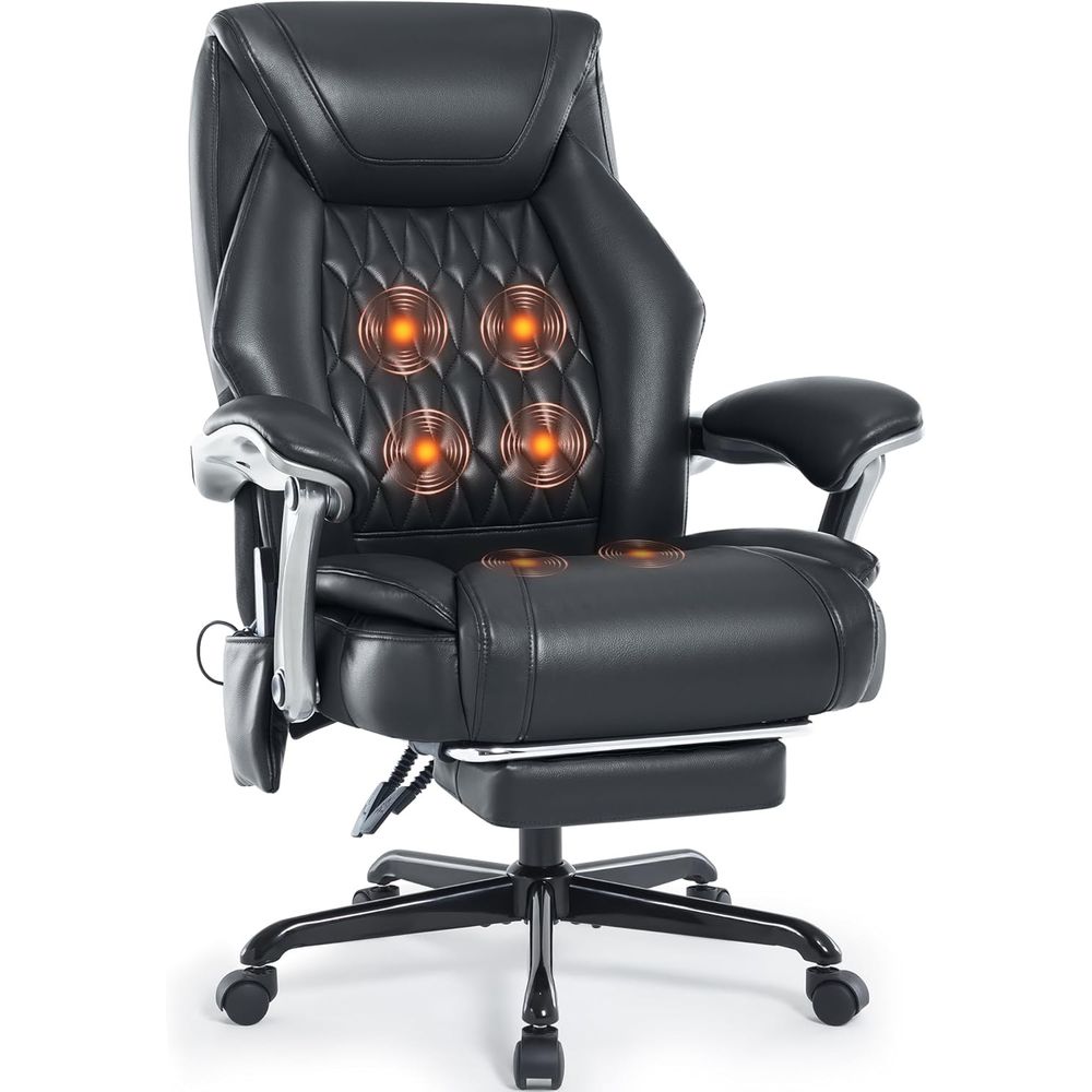 Ergonomic Reclining Office Cha - Leatherwork At Home 评论和价格