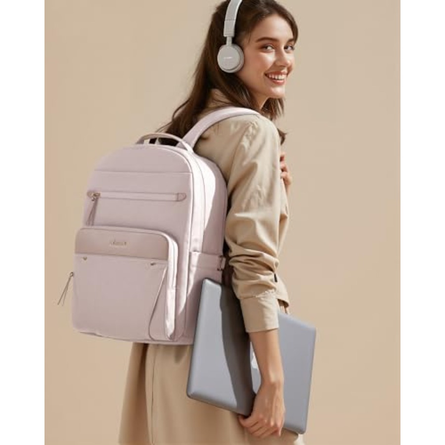 Laptop Backpack for Women with - For Leather Work 评论和价格