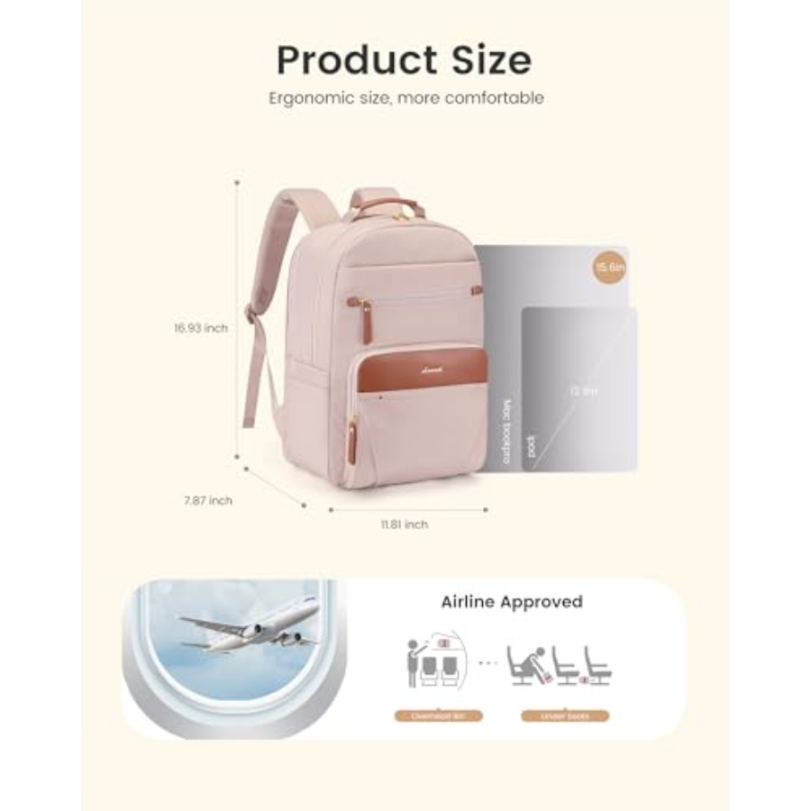 Laptop Backpack for Women with - For Leather Work 评论和价格