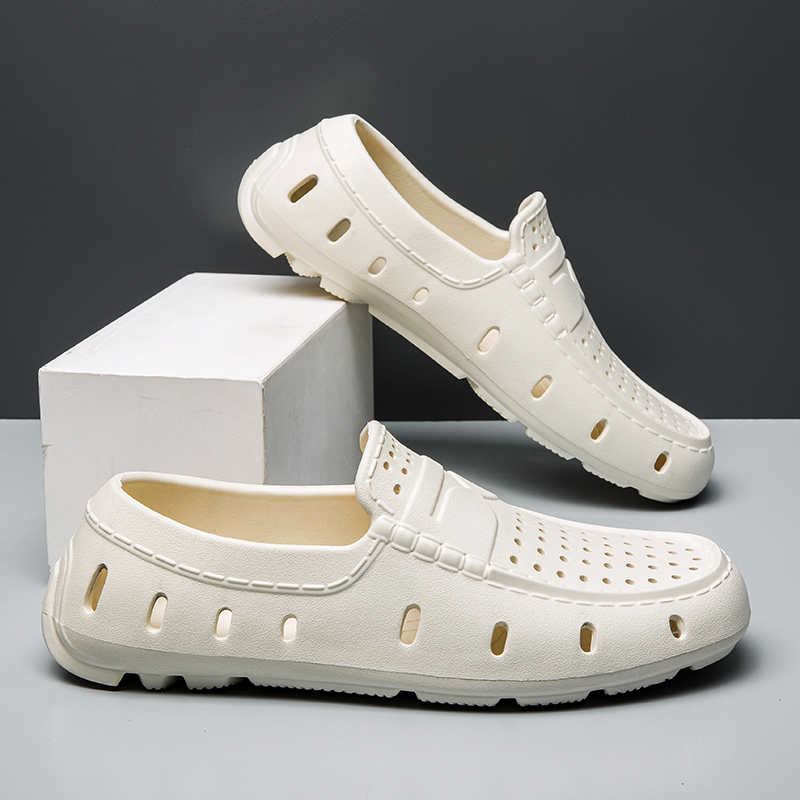 YUYIN Men's Eva Slippers Non-s - Leather Work Flats 评论和价格