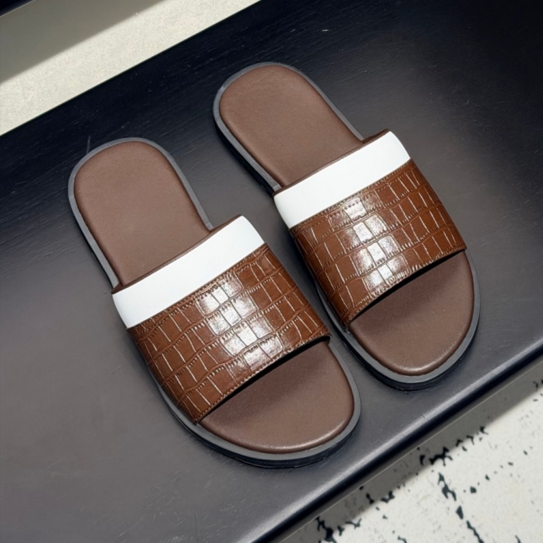 Handmade Cowhide Sandals Luxur - Leather Work Flats 评论和价格