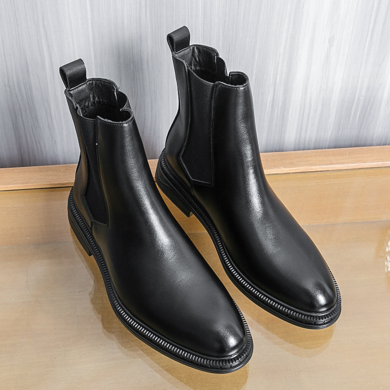 British Style Chelsea Men's Bo - Leather Work Flats 评论和价格