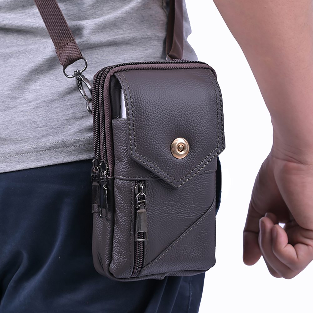 Men Simple Shoulder Bag Waterp - Leatherwork Wallet 评论和价格
