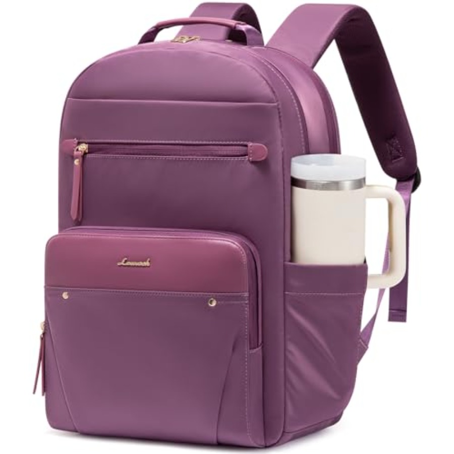 Laptop Backpack for Women with - For Leather Work 评论和价格