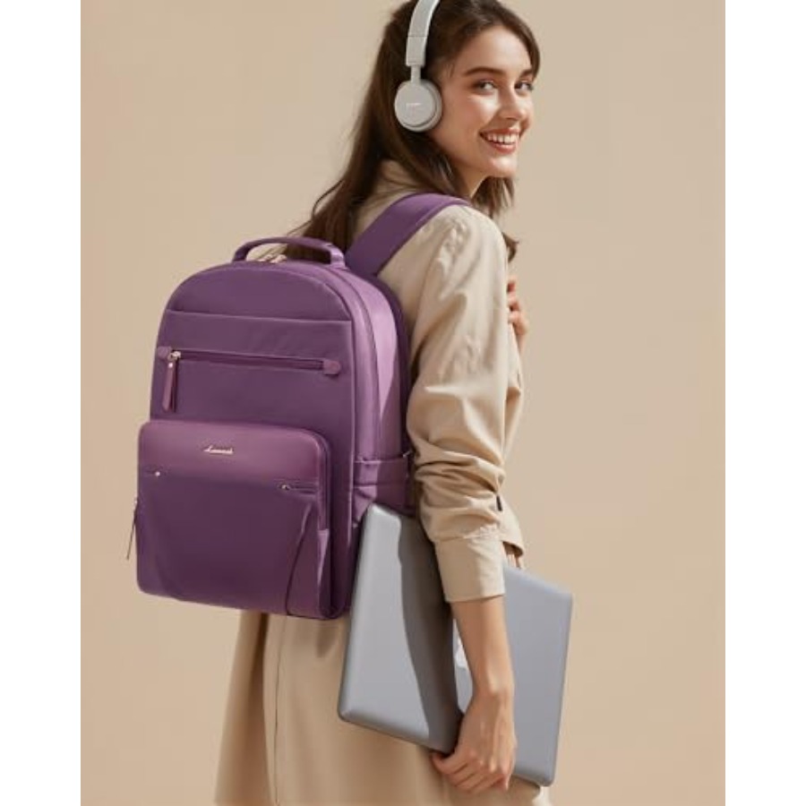 Laptop Backpack for Women with - For Leather Work 评论和价格