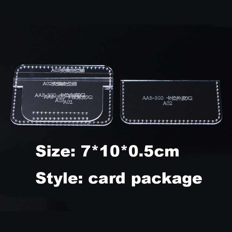 1Set DIY Acrylic Leather Templ - Leatherwork Patterns 评论和价格