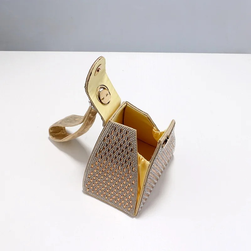 Rhinestones Luxury Evening Bag - Leatherwork Wallet 评论和价格