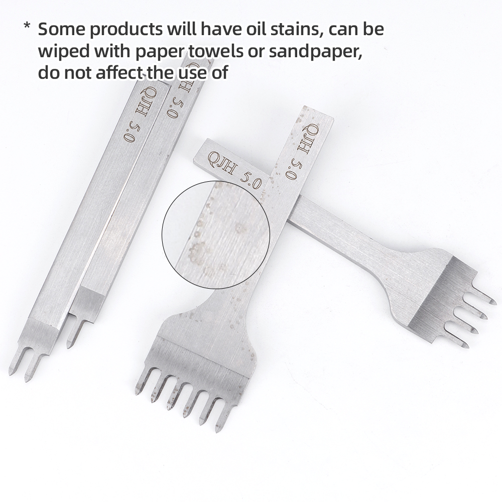 4pc/set Stainless Steel Rhombu - Leatherwork Punching Tool 评论和价格