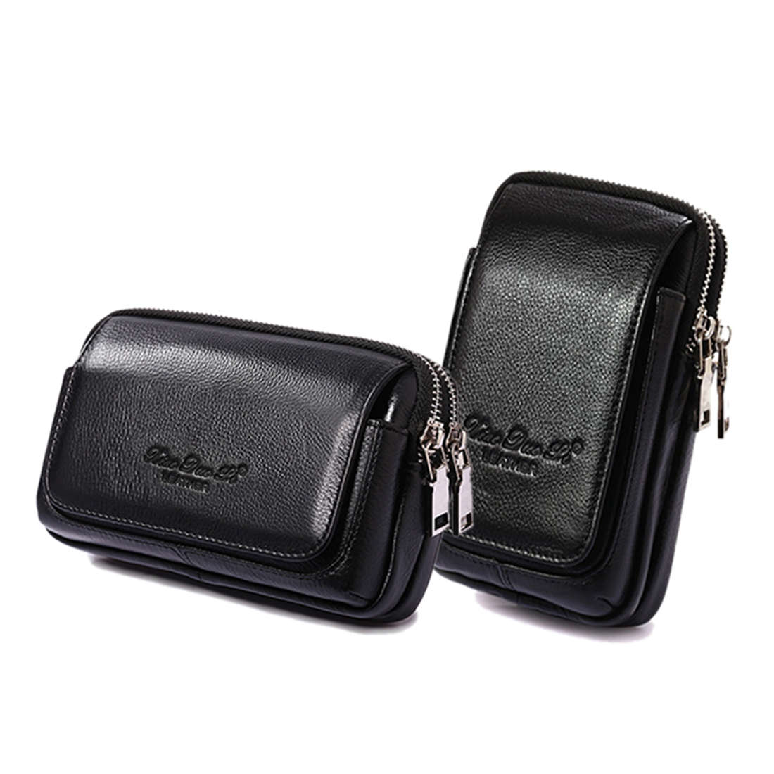 Men Genuine Leather Waist Fann - Leatherwork Wallet 评论和价格