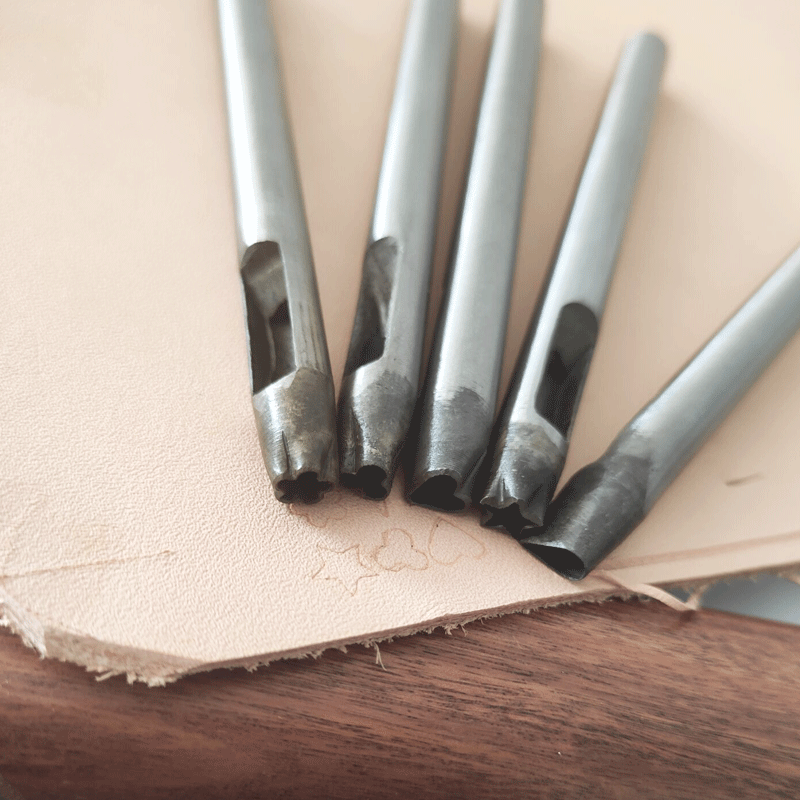 1Pcs Leather Hole Punch Steel  - Leatherwork Punching Tool 评论和价格