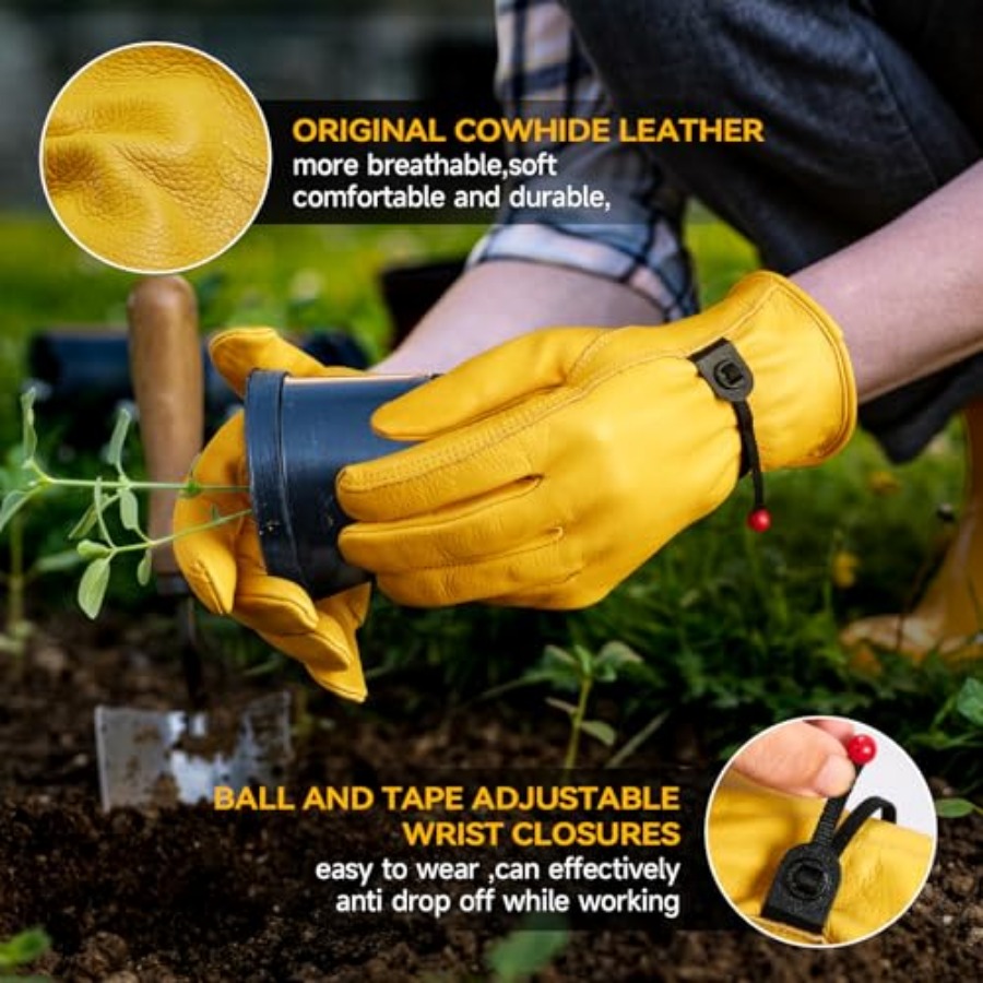 Leather Work Gloves for Men, 3 - Leveling Leatherworking 评论和价格