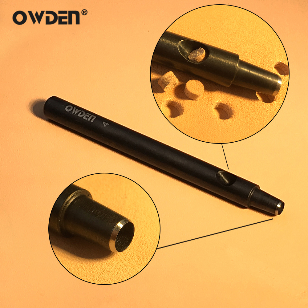 OWDEN 1-5mm 6Pcs Leather Hollo - Leatherwork Punching Tool 评论和价格