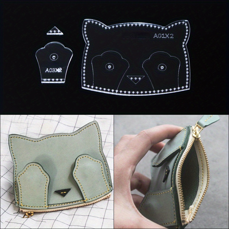 3pcs/set  Clear Acrylic Coin P - Leatherwork Patterns 评论和价格